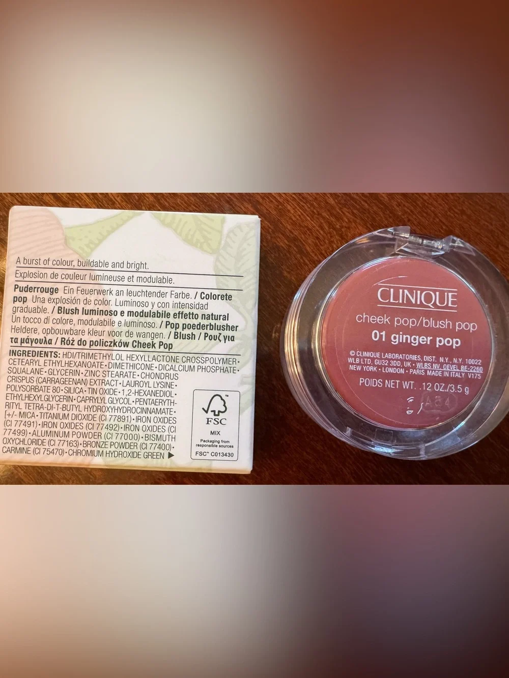 Clinique Blush Cheek Pop Blush - Color Ginger Pop #01